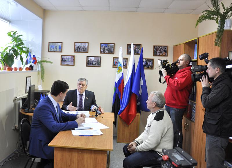 Прием депутата Государственной Думы ФС РФ Сергея Андреевича Боженова.